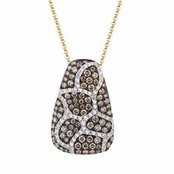 14KT  Gold Diamond Pendant With Chain -# 6333