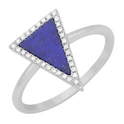 14KT White Gold Gemstone Ring -# 7813