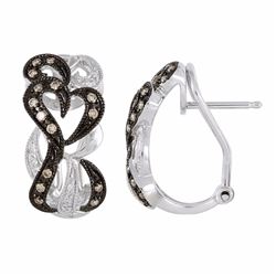 14KT White Gold Diamond Earrings -# 5981