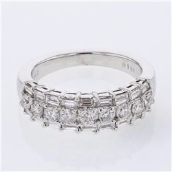 18KT White Gold Ladies Diamond Fashion Ring -# 10055
