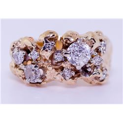 14KT Yellow Gold Diamond Ring -# 6623