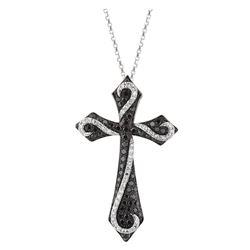 14KT White Gold Diamond Pendant With Chain -# 6147-1