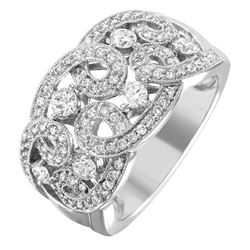 14KT White Gold Diamond Ring -# 2005