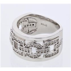 14KT White Gold Ladies Diamond Ring -# 9632