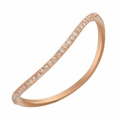 14KT Rose Gold Women's Diamond Ring -# 8073-1