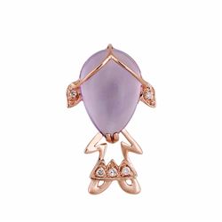 14KT Rose Gold Gemstone Pendant -# 6404