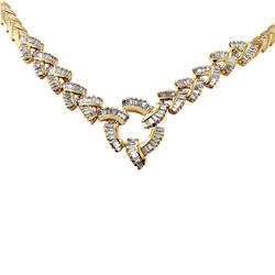 14KT Yellow Gold Diamond Necklace -# 1220