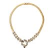 Image 2 : 14KT Yellow Gold Diamond Necklace -# 1220