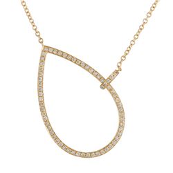 14KT Yellow Gold Diamond Necklace -# 7648-1