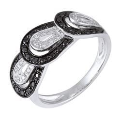 14KT White Gold Women's Diamond Ring -# 5893-1
