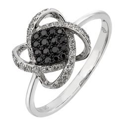 14KT White Gold Women's Diamond Ring -# 6379