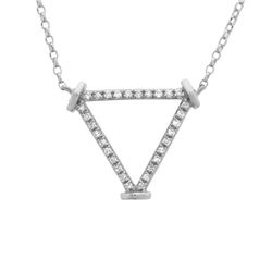14KT White Gold Diamond Necklace -# 8026