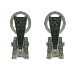 14KT White Gold Diamond Earrings -# 5867-1