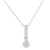 Image 1 : 14KT White Gold Ladies Slider with Chain  -# 6722