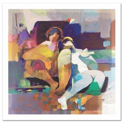 Tender Shoulders Limited Edition Serigraph on Canvas (36" x 36") by Hessam Abrishami, Numbered and H