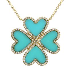 14KT Yellow Gold Gemstone Necklace -# 7849