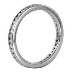 14KT White Gold Diamond Eternity Band -# 609