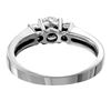 Image 3 : 14KT White Gold Diamond Engagement Ring -# 1763