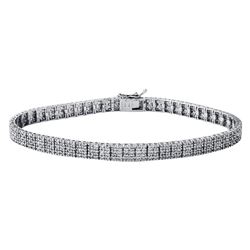 18KT White Gold Diamond Bracelet  -# 6509-1
