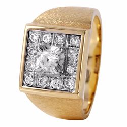 14KT Yellow Gold Diamond Ring -# 646