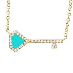 14KT Yellow Gold Gemstone Necklace -# 7974