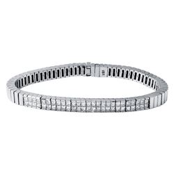 18KT White Gold Ladies Diamond Bracelet -# 10482