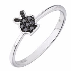 14KT White Gold Women's Diamond Ring -# 6180-1