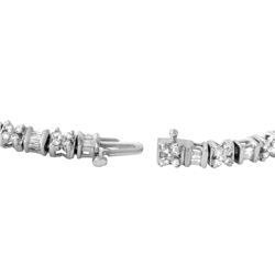 14KT White Gold Diamond Tennis Bracelet -# 1954