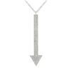 Image 1 : 14KT White Gold Diamond Pendant With Chain -# 7635