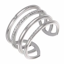 14KT White Gold Women's Diamond Ring -# 7569-1