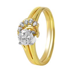 14KT Yellow Gold Diamond Engagement Ring -# 222