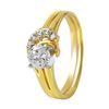 Image 1 : 14KT Yellow Gold Diamond Engagement Ring -# 222