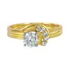 Image 2 : 14KT Yellow Gold Diamond Engagement Ring -# 222