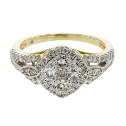 14KT Yellow Gold Ladies Diamond Ring -# 9560