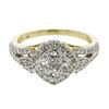 Image 1 : 14KT Yellow Gold Ladies Diamond Ring -# 9560