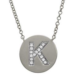 14KT White Gold Diamond Necklace -# 7863