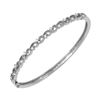 Image 2 : 18KT White Gold Diamond Bangle Bracelet -# 6490