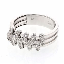 18KT White Gold Ladies Diamond Ring -# 9156