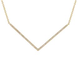 14KT Yellow Gold Diamond Necklace -# 7620-1
