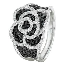 14KT White Gold Women's Diamond Ring -# 6187-1