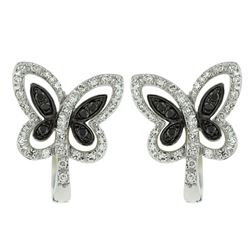 14KT White Gold Diamond Earrings -# 5888-1