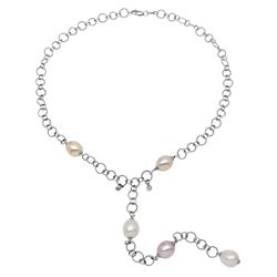 14KT White Gold Ladies Necklace  -# 6691