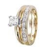 Image 1 : 14KT Yellow Gold Diamond Solitaire Ring -# 964