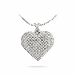 14KT White Gold Ladies Diamond Necklace -# 9774