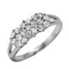 Image 1 : 14KT White Gold Diamond Cluster Ring -# 46