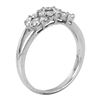 Image 2 : 14KT White Gold Diamond Cluster Ring -# 46