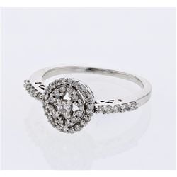 18KT White Gold Ladies Diamond Fashion Ring -# 8747