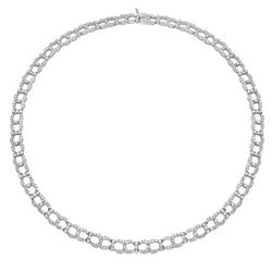 18KT White Gold Diamond Necklace -# 6426