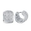 Image 1 : 14KT White Gold Diamond Huggie Earrings -# 6595-1