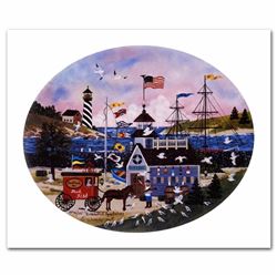 Interested Spectators Limited Edition Lithograph by Jane Wooster Scott, Numbered and Hand Signed wit